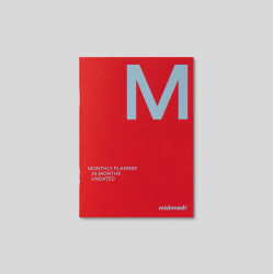 Planer miesięczny niedatowany A5 - mishmash - Bright Red
