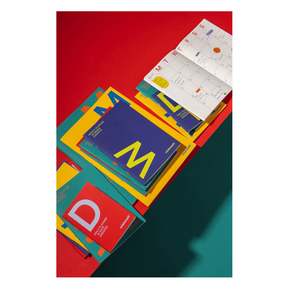 Monthly undated planner A5 - mishmash - Citrine