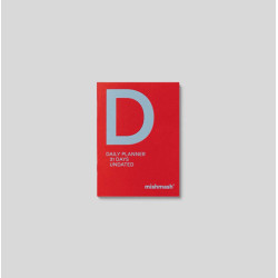 Daily undated planner A6 - mishmash - Bright Red