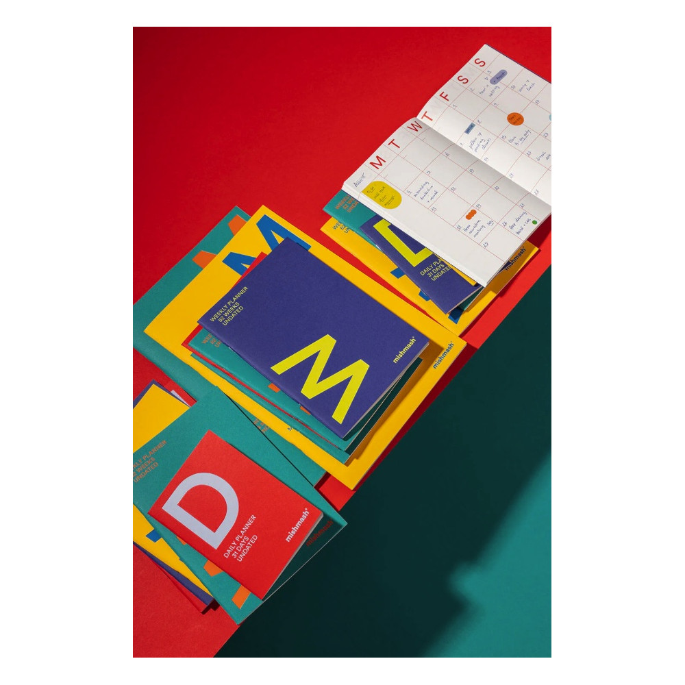 Daily undated planner A6 - mishmash - Citrine