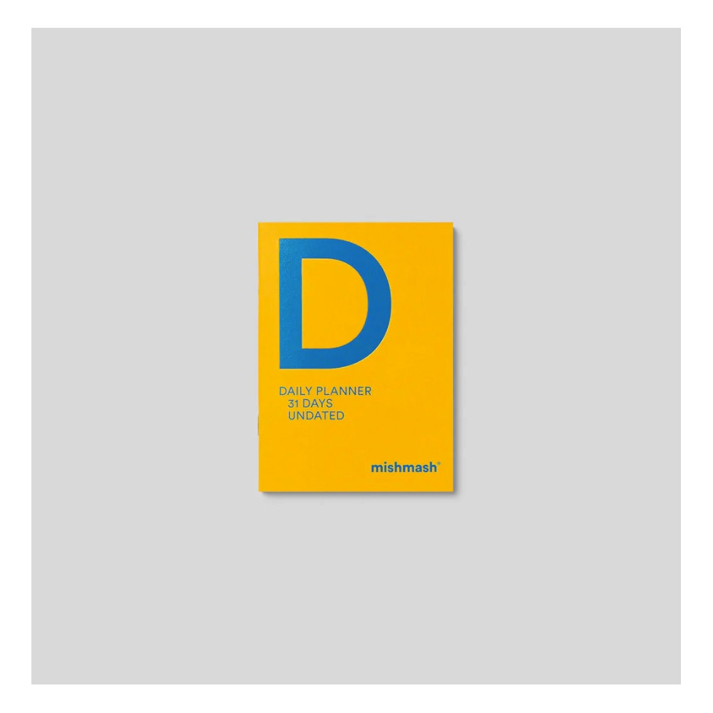 Daily undated planner A6 - mishmash - Citrine