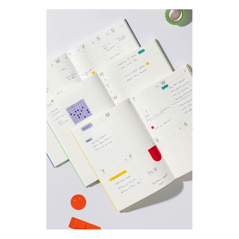 Frames undated planner A5 - mishmash - Lemon