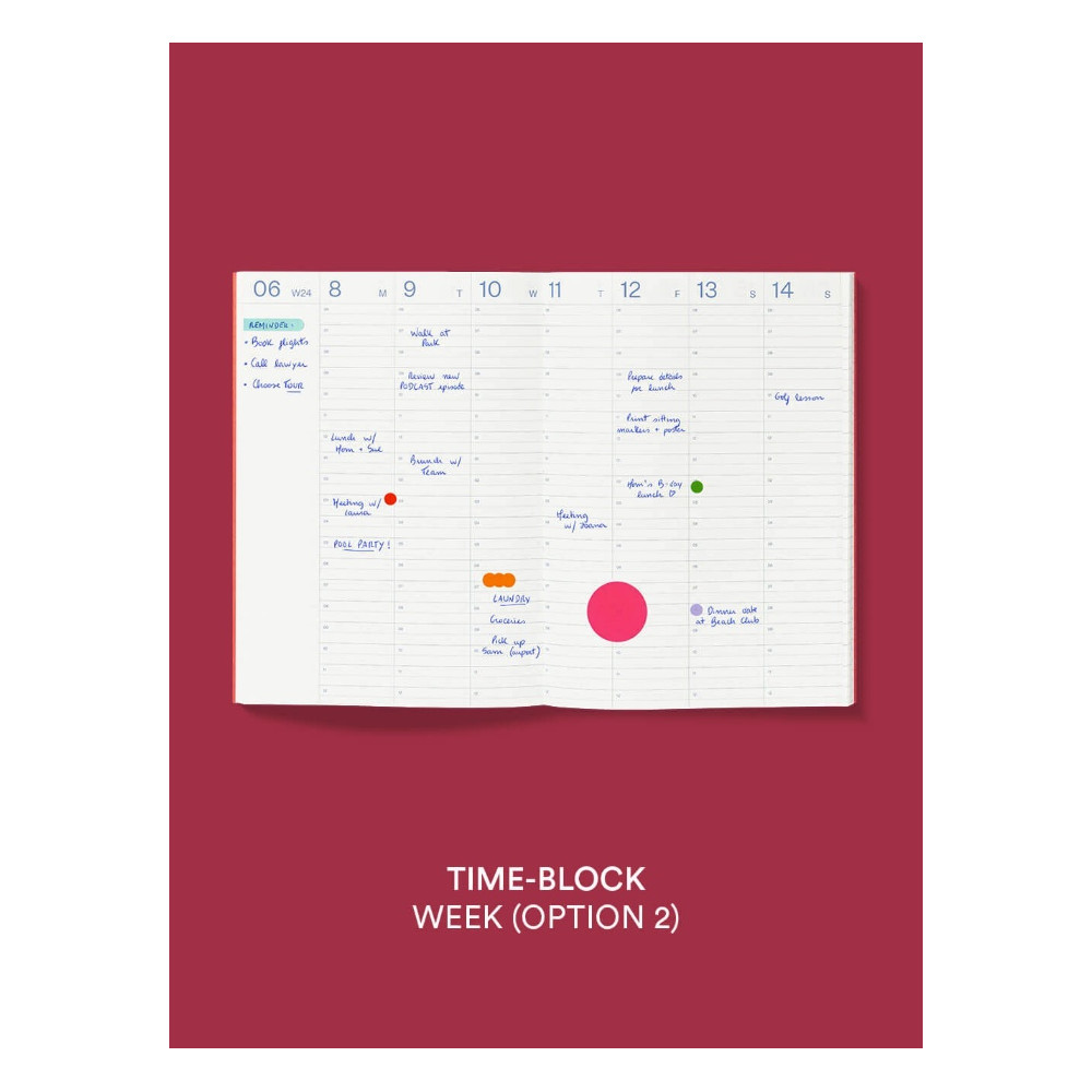 Time-blocks planner 2026 A5 - mishmash - Glacier
