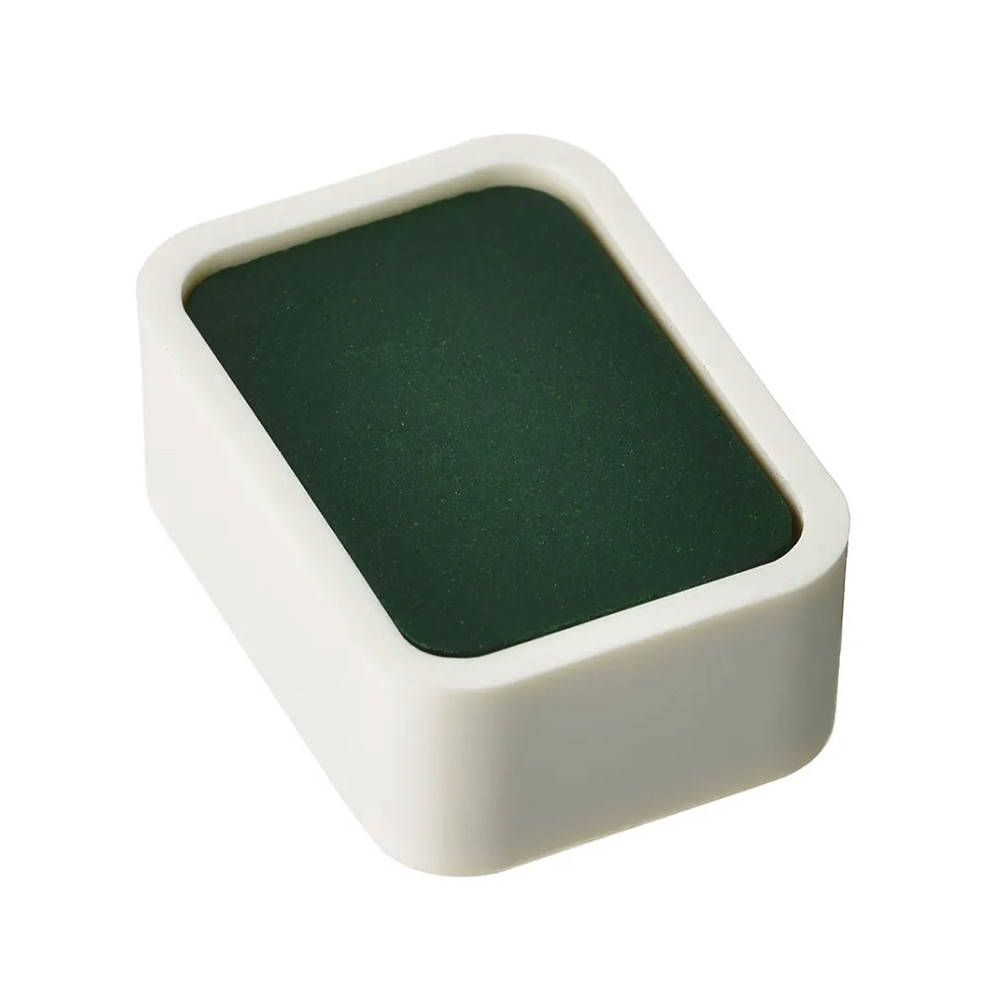 Shin-Gansai watercolor paint pan - Holbein - N308 Hooker's Green