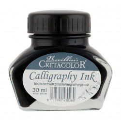 Calligraphy ink, black - Cretacolor