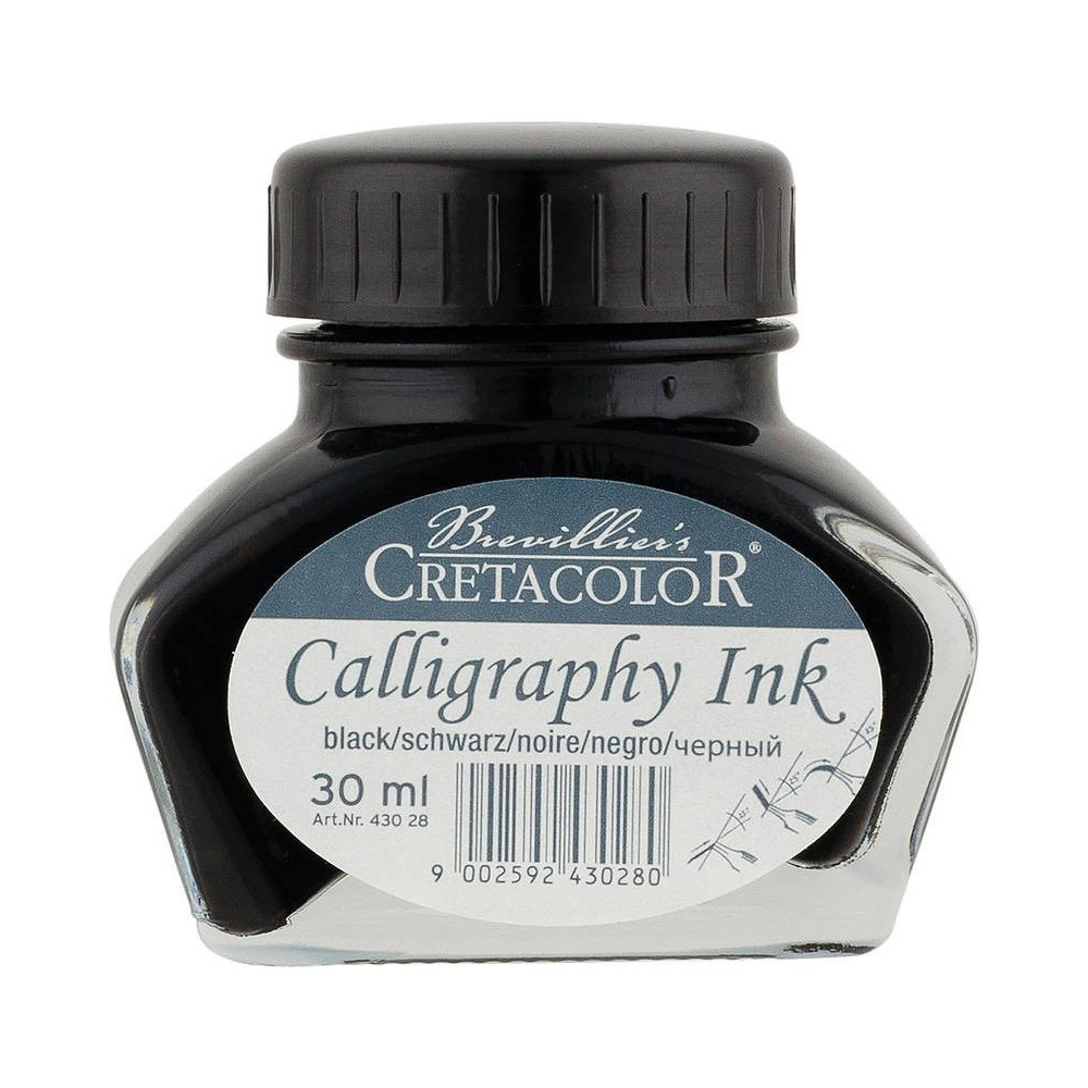 Calligraphy ink, black - Cretacolor