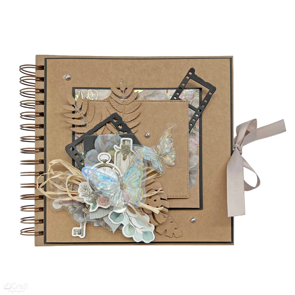 Glitter foil stickers Butterflies - DpCraft - Moonstone 20 pcs.