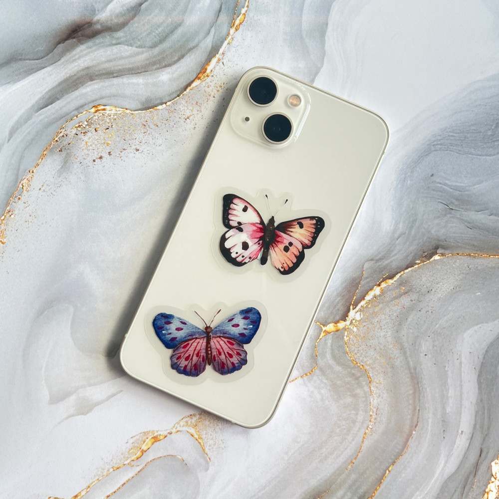 Foil stickers Butterflies - DpCraft - multicolor 40 pcs.