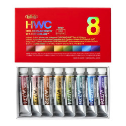 Zestaw akwareli Artists’ Watercolor Chromashine - Holbein - 5 ml x 8 szt.
