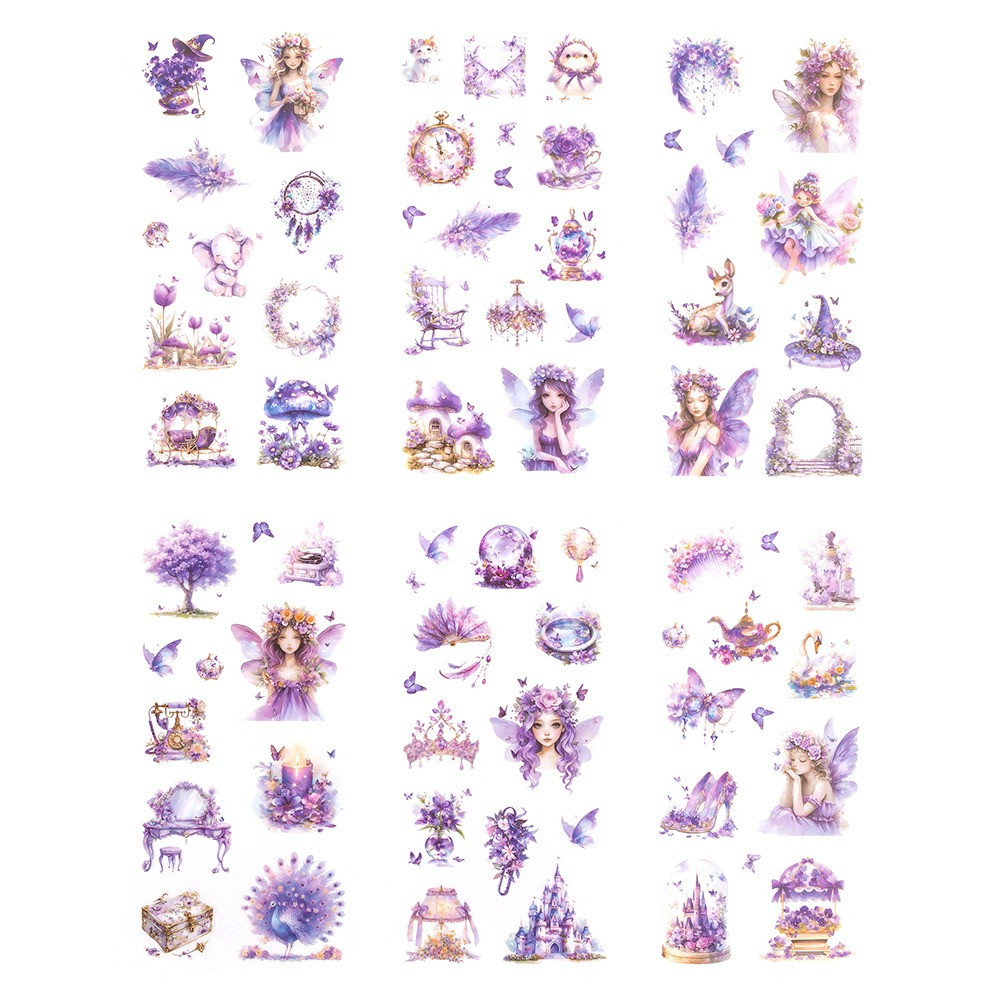 Naklejki foliowe Wróżki - DpCraft - Amethyst 6 ark.