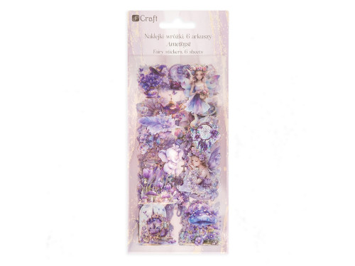 Foil stickers Fairies - DpCraft - Amethyst 6 sheets