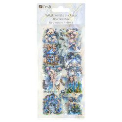 Foil stickers Fairies - DpCraft - Blue Stardust 6 sheets