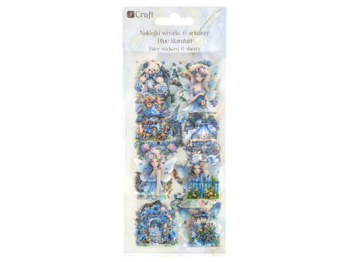 Foil stickers Fairies - DpCraft - Blue Stardust 6 sheets
