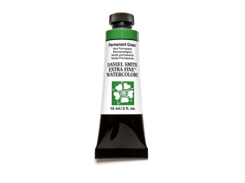 Extra Fine Watercolor paint - Daniel Smith - Permanent Green 15 ml
