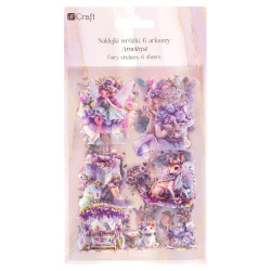 Naklejki foliowe połyskujące Wróżki - DpCraft - Amethyst 6 ark.