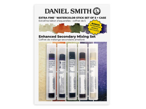 Zestaw akwareli Extra Fine w sztyfcie Enhanced Secondary w etui - Daniel Smith - 5 szt.