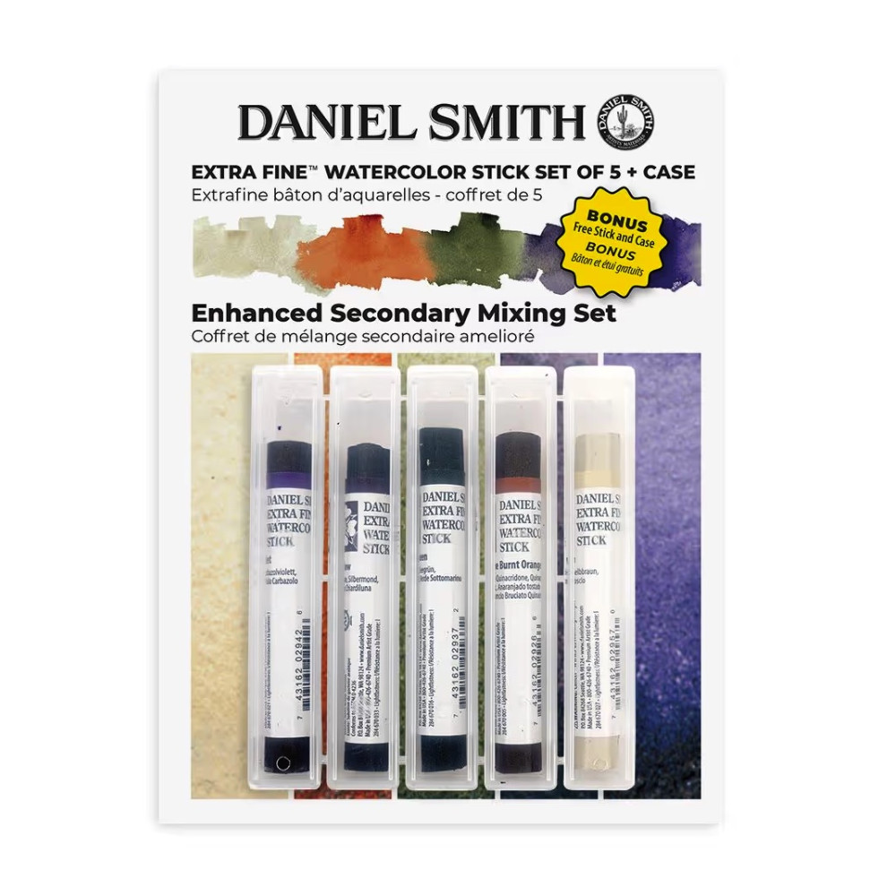 Set of Extra Fine Watercolor Enhanced Secondary Mixing  - Daniel Smith - 5 pcs.