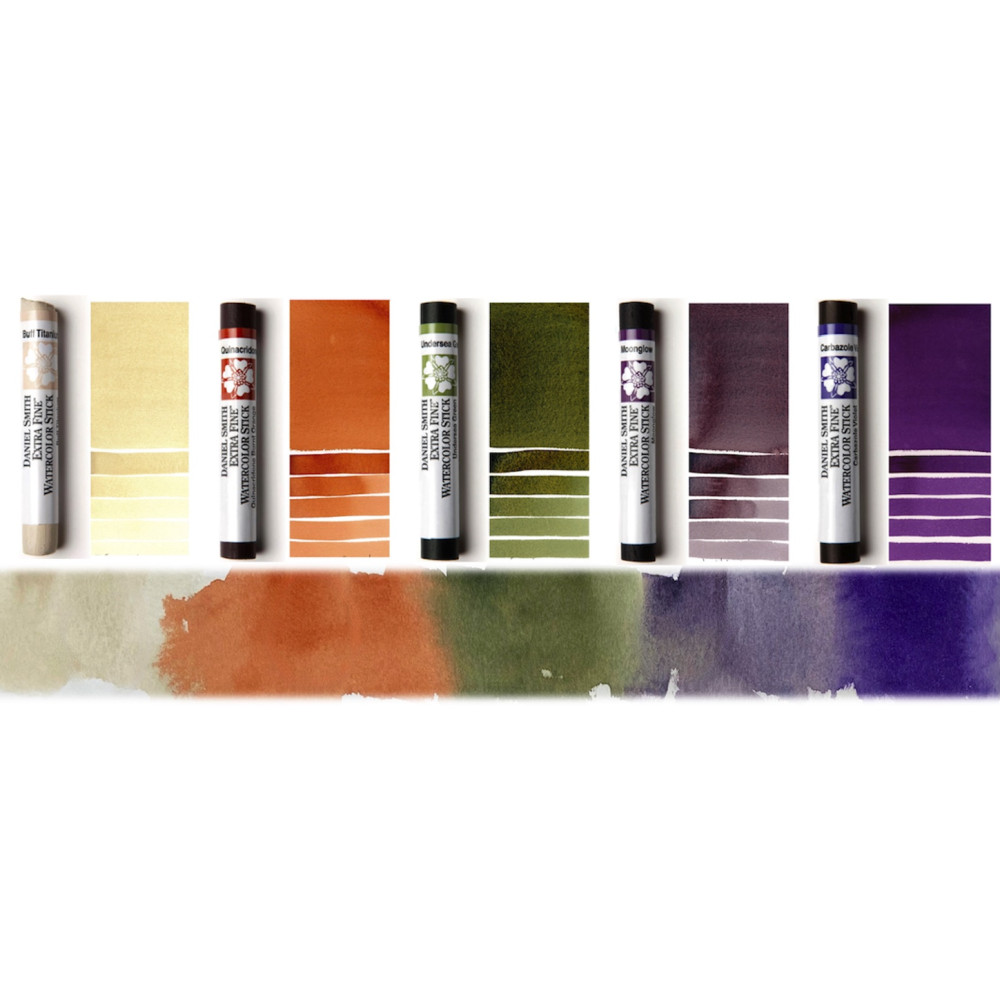 Set of Extra Fine Watercolor Enhanced Secondary Mixing  - Daniel Smith - 5 pcs.