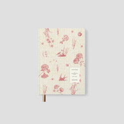 Rustic Notebook A5 - Jaśnie plan - light pink