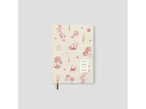 Rustic Notebook A5 - Jaśnie plan - light pink