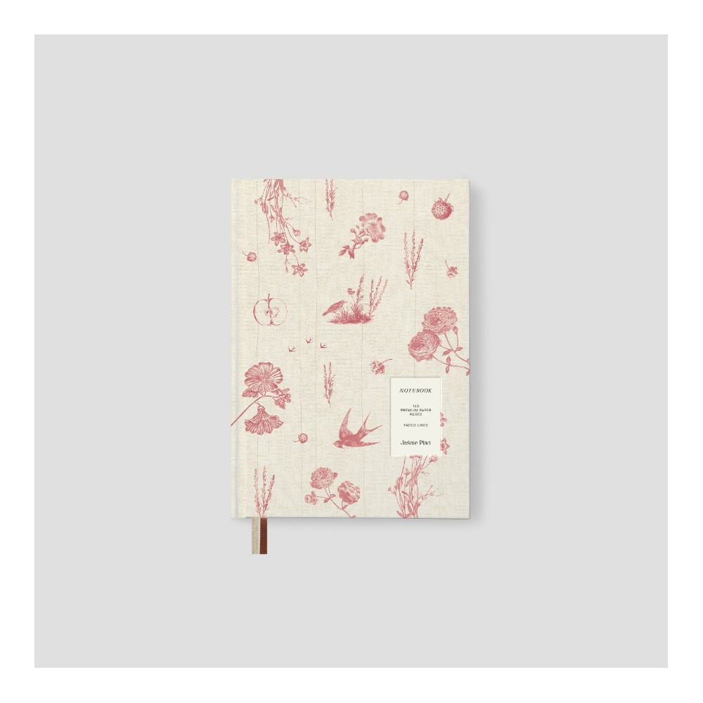 Notes Sielski A5 - Jaśnie Plan - jasnoróżowy