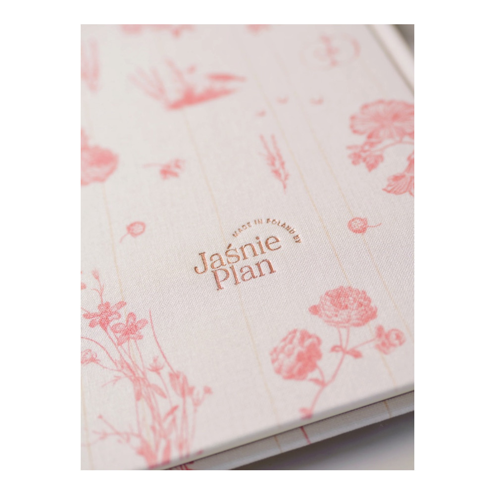 Rustic Notebook A5 - Jaśnie plan - light pink