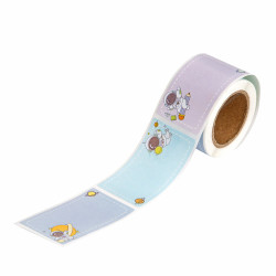 Naklejki na rolce Kosmos - DpCraft - 4,5 x 2,5 cm 100 szt.