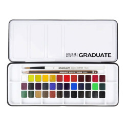Zestaw akwareli Graduate w półkostkach - Daler Rowney - 36 szt.
