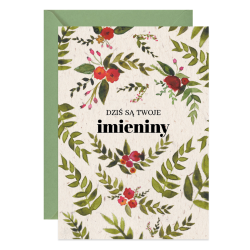 Greeting card A6 - Paperwords - Dziś są Twoje imieniny