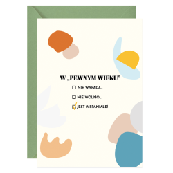 Kartka okolicznościowa A6 - Paperwords - W pewnym wieku