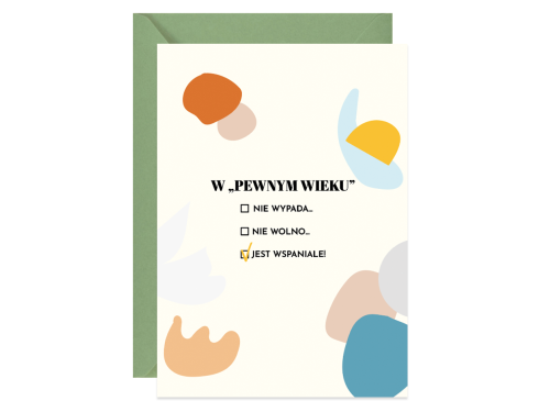 Kartka okolicznościowa A6 - Paperwords - W pewnym wieku