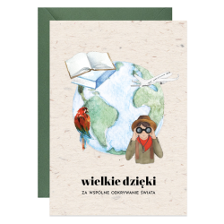 Kartka okolicznościowa A6 - Paperwords - Odkrywanie świata