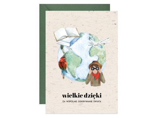 Kartka okolicznościowa A6 - Paperwords - Odkrywanie świata