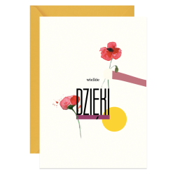 Greeting card A6 - Paperwords - Wielkie Dzięki