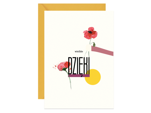Kartka okolicznościowa A6 - Paperwords - Wielkie Dzięki