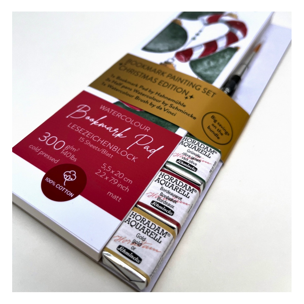 Bookmark Painting Christmas Limited Edition set - Hahnemühle x Schmincke