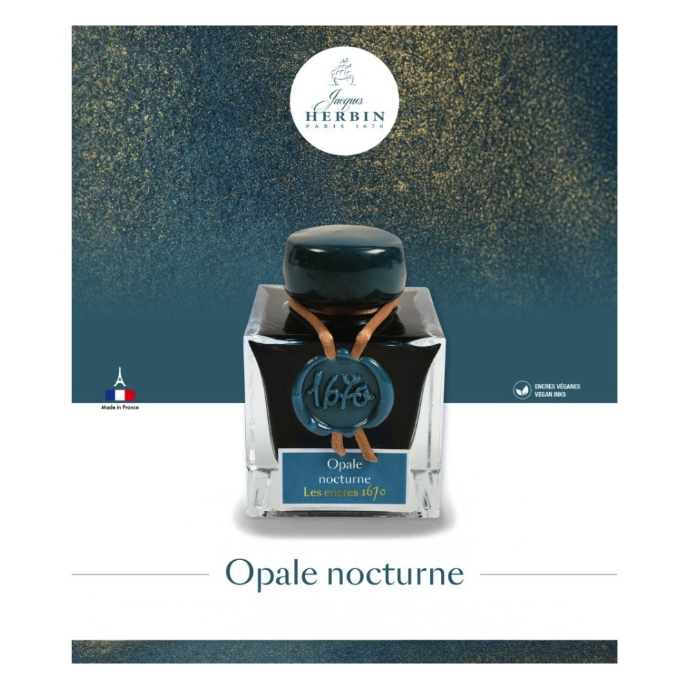 1670 Ink bottle - J.Herbin - Opale Nocturne 50 ml