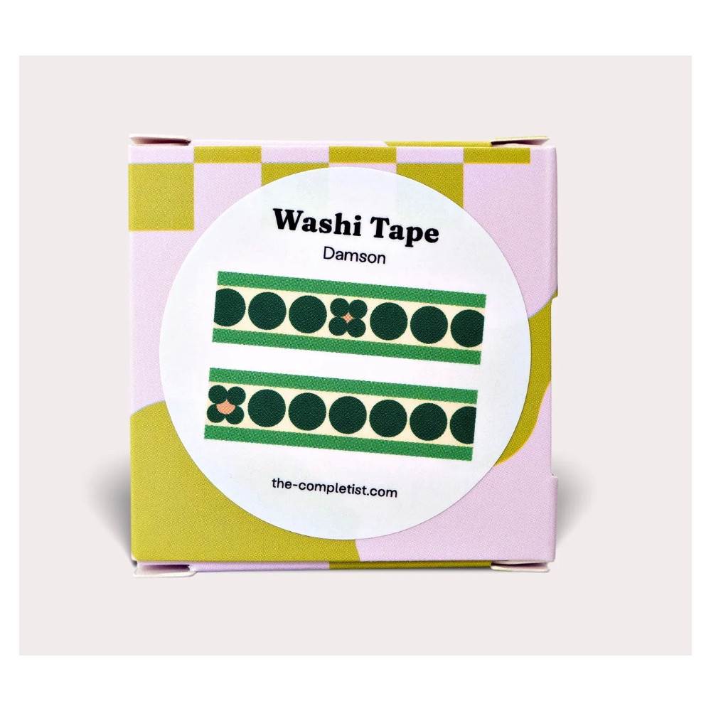 Washi paper tape Damson - The Completist. - 15 mm x 10 m