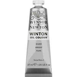 Farba olejna Winton Oil Colour - Winsor & Newton - Silver 37 ml