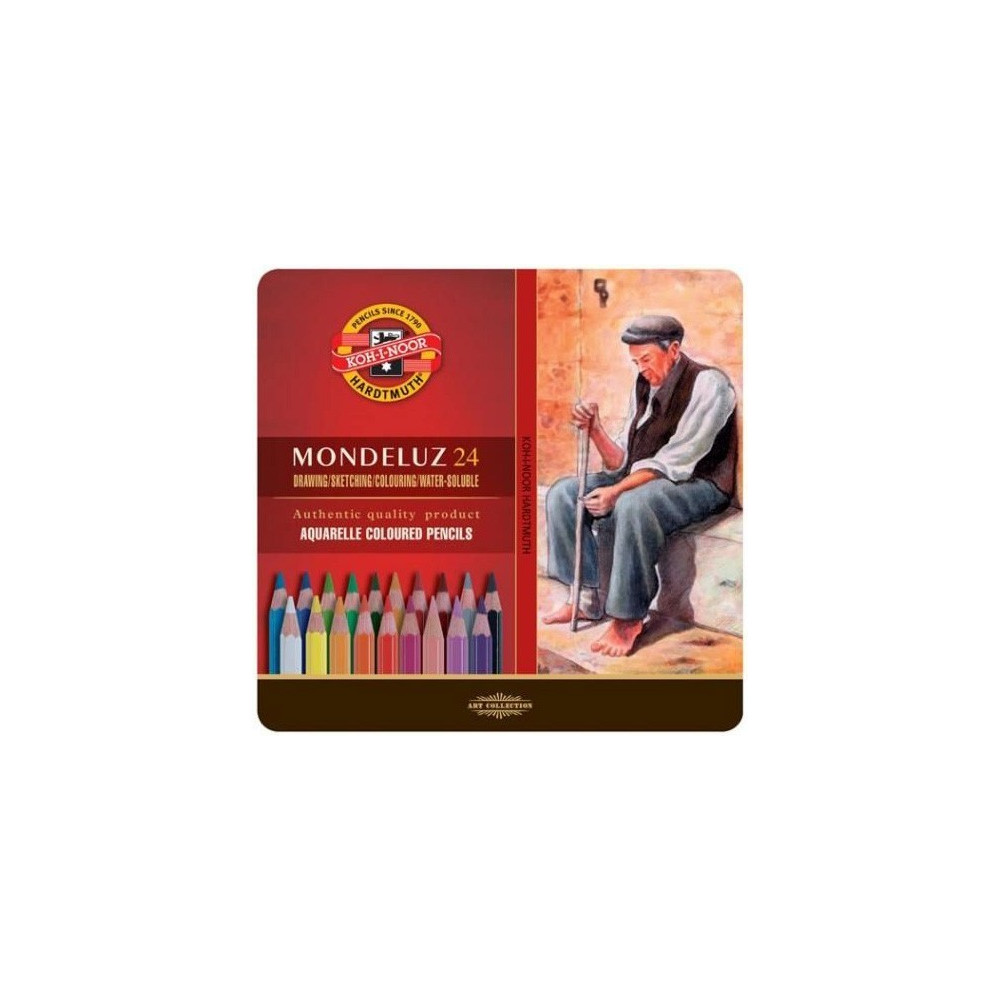 Set of Aquarell Coloured Pencils 3727, 24 pcs