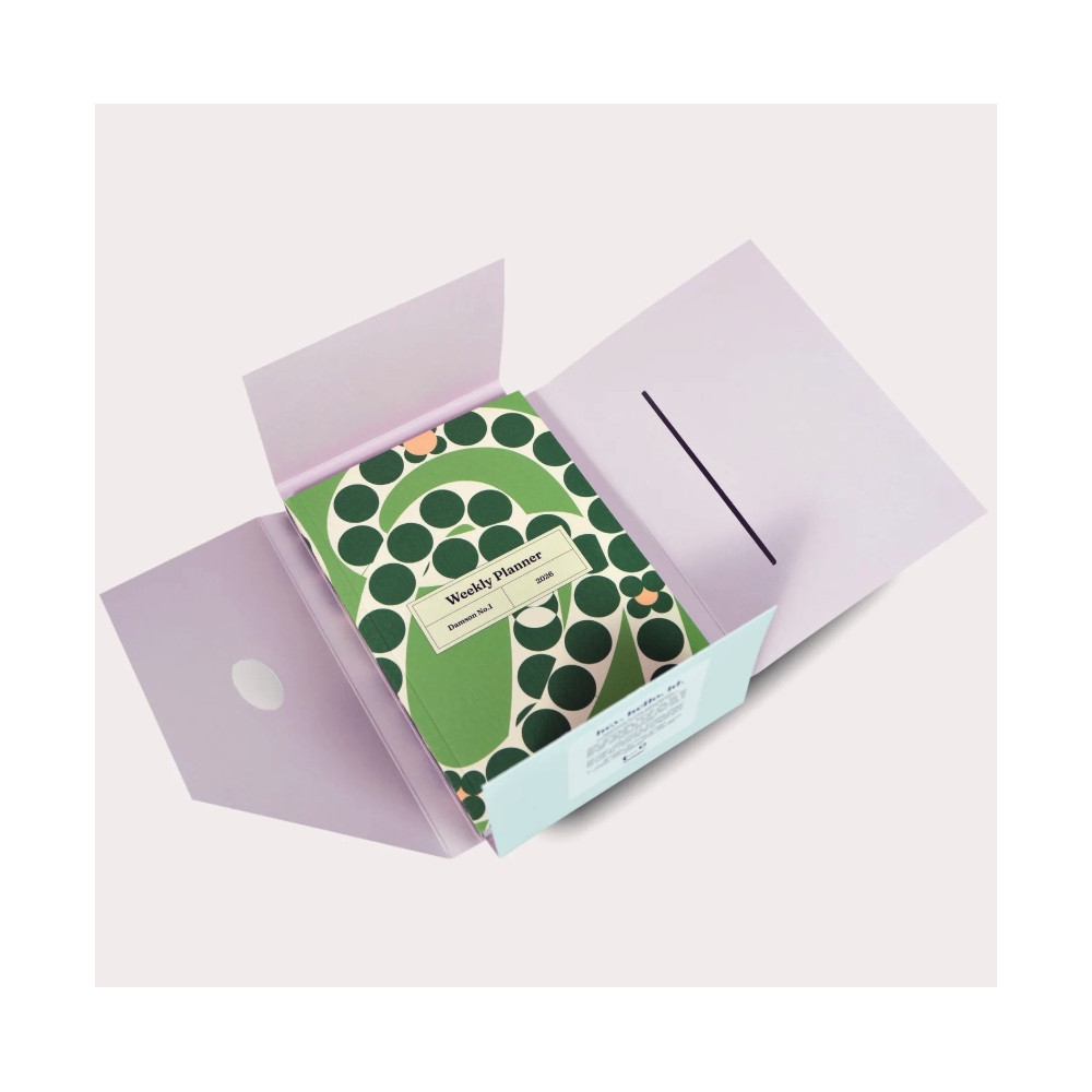 Undated weekly planner Damson No.1 A6 - The Completist.