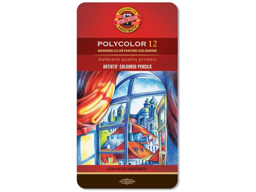Set of Artist´s Coloured Pencils 3822, 12 pcs