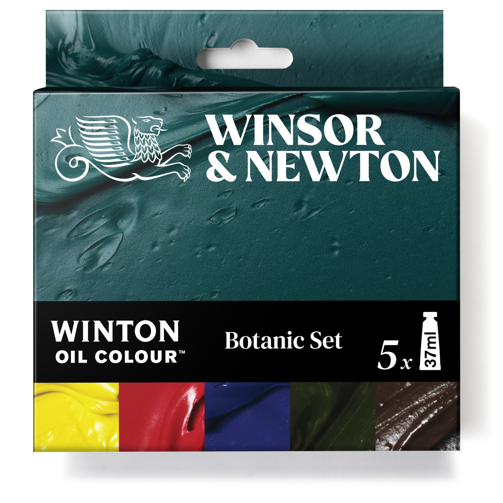 Set of Winton Oil Colour paints - Winsor & Newton - Botanic 5 pcs x 37 ml