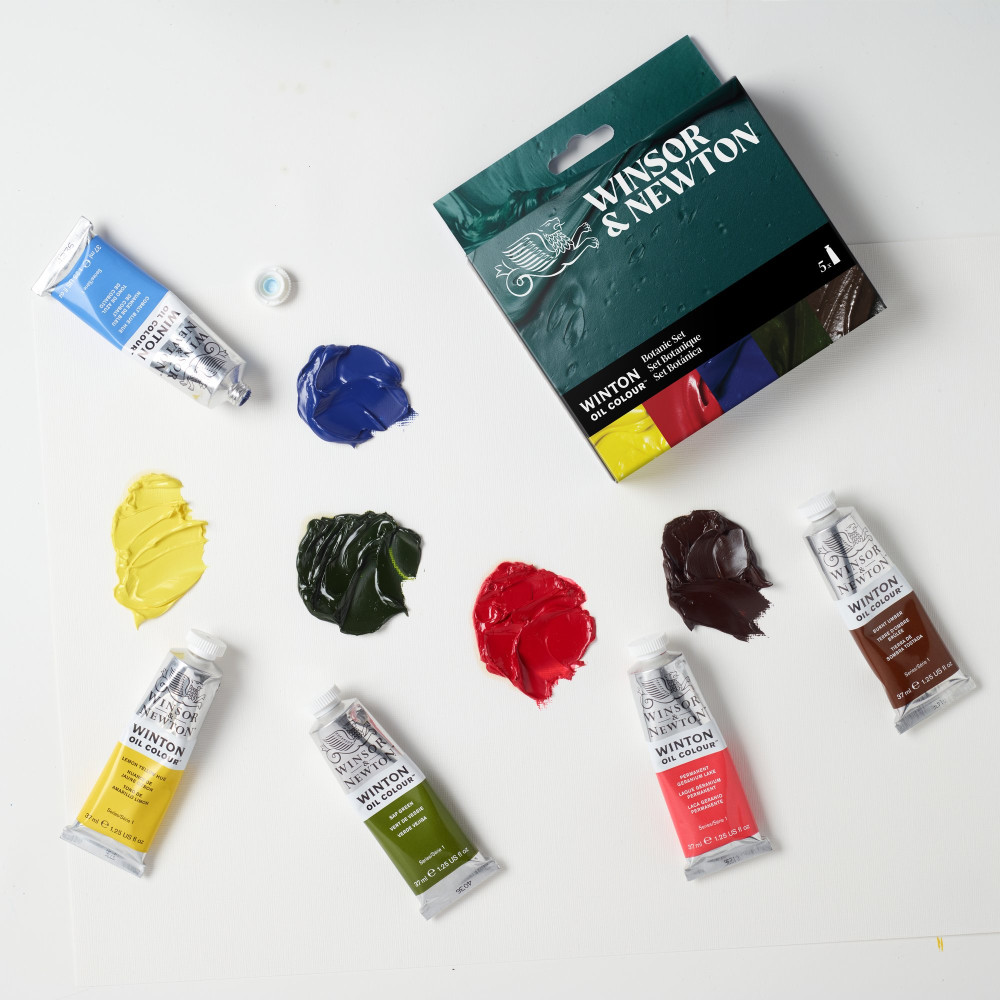 Zestaw farb olejnych Winton Botanic - Winsor & Newton - 5 x 37 ml