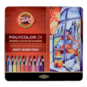 Koh-I-Noor : Polycolor : Artist Colored Pencils 3824 : Set Of 24