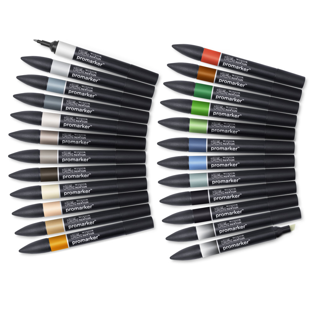 Promarker set in case - Winsor & Newton - Lettering 25 pcs