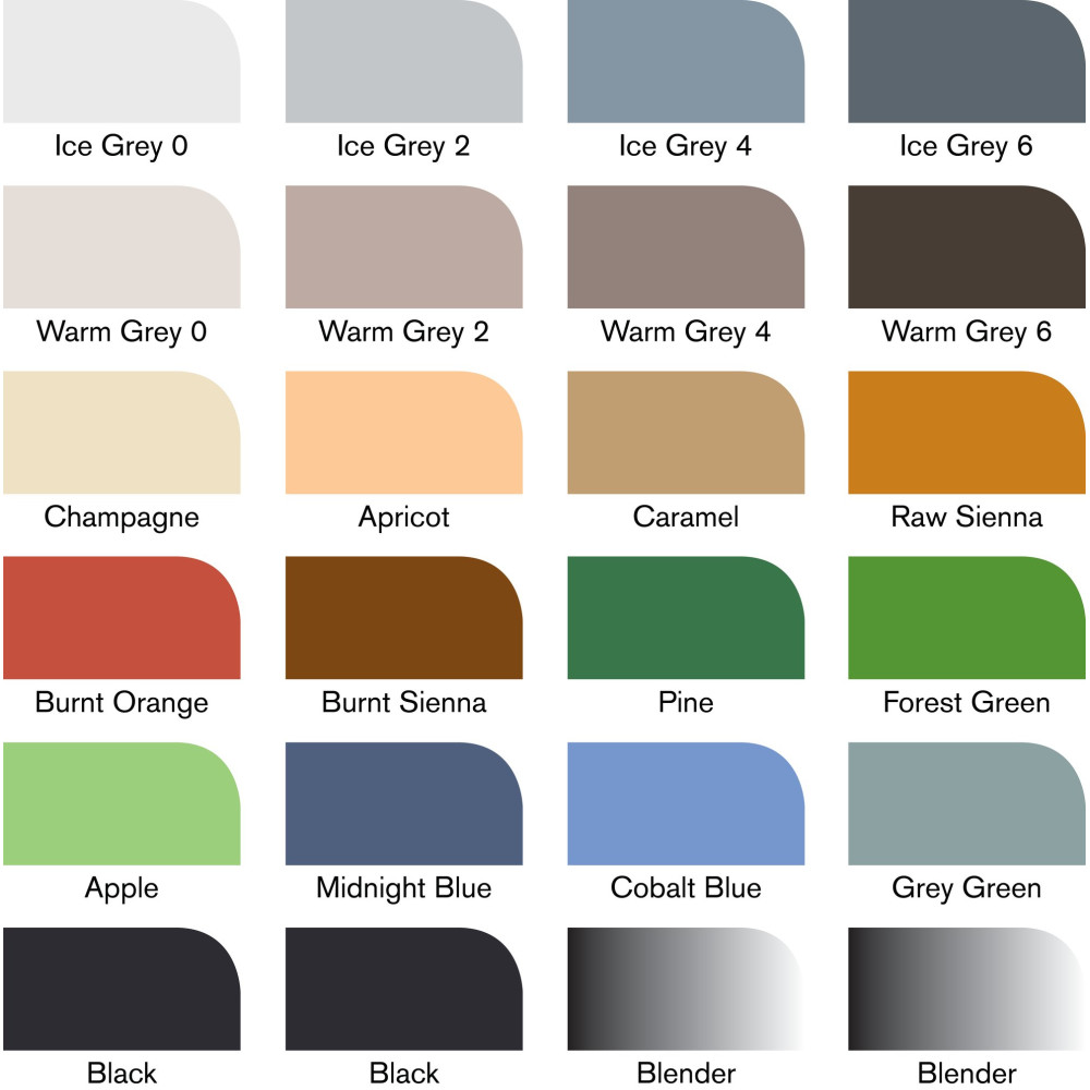 Promarker set in case - Winsor & Newton - Lettering 25 pcs