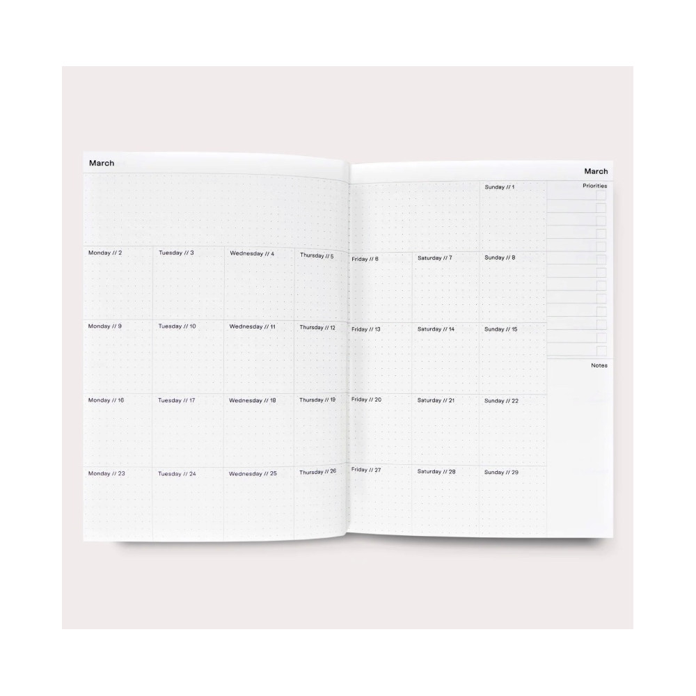 Planer tygodniowy 2026 Numero No.1 A5 - The Completist.