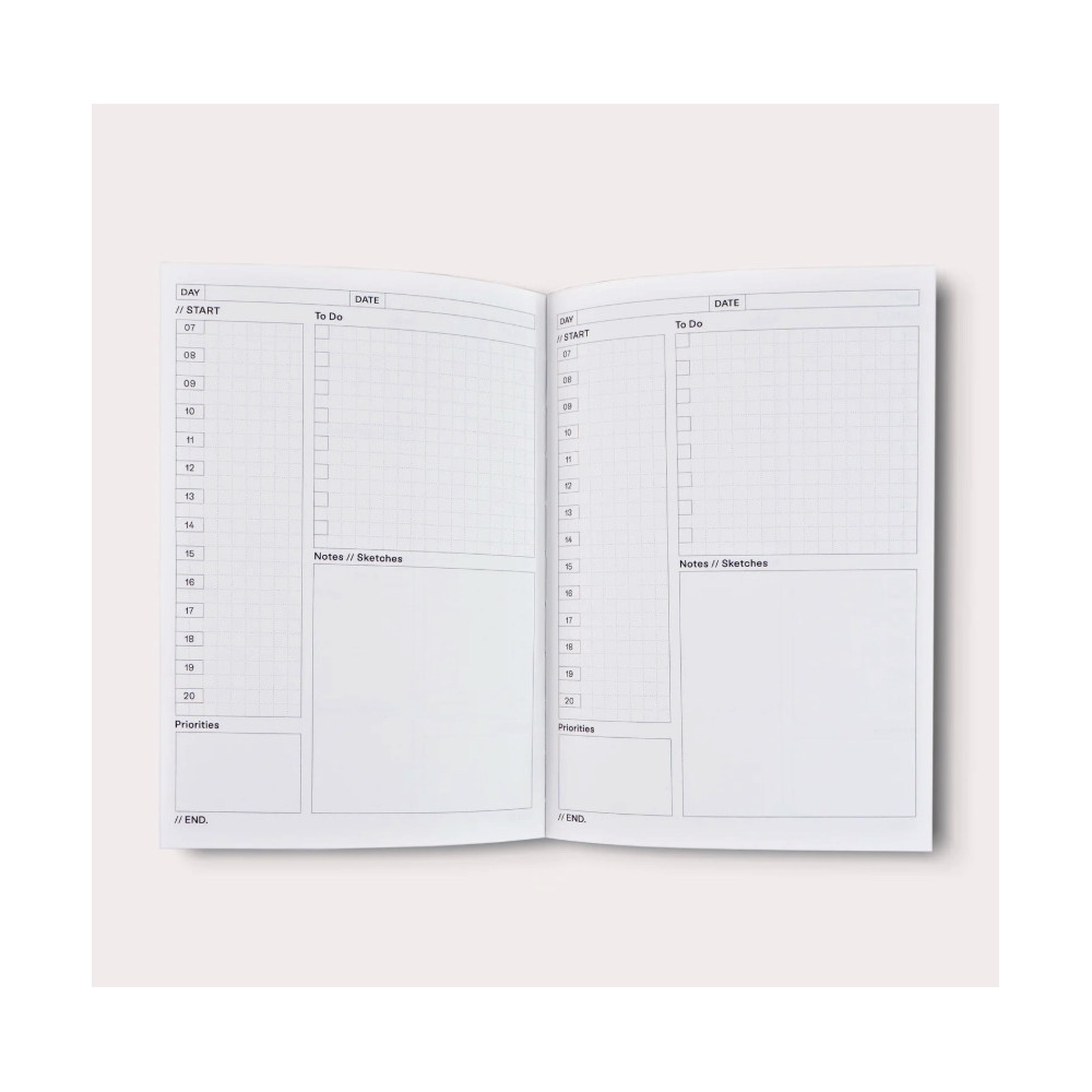 Daily undated planner Palermo No.1 A5 - The Completist.