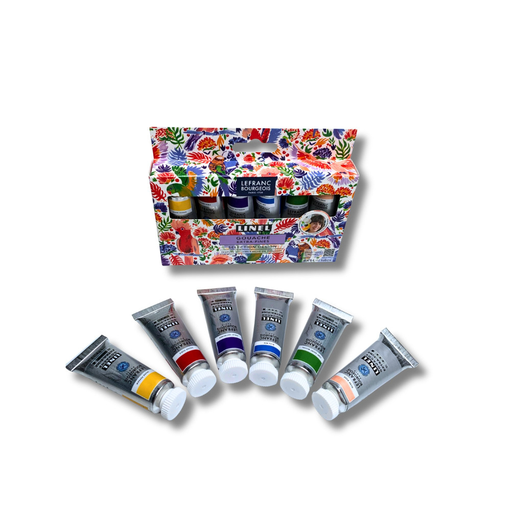 Zestaw gwaszy Linel Design - Lefranc & Bourgeois - 6 x 14 ml
